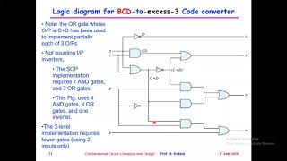 CS220 Combinational Logic, Lecture 3: Circuit Analysis and Design, Monday 27-7-2020