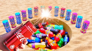 Different Mentos VS Mix it Coca Mtn Dew, Pepsi,Sprite and Happy birthday vs Mentos in Big Undergroun