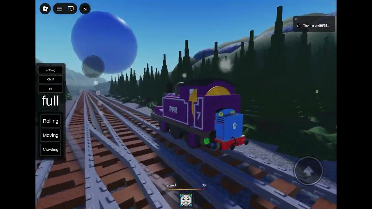 Playing this cool Roblox game