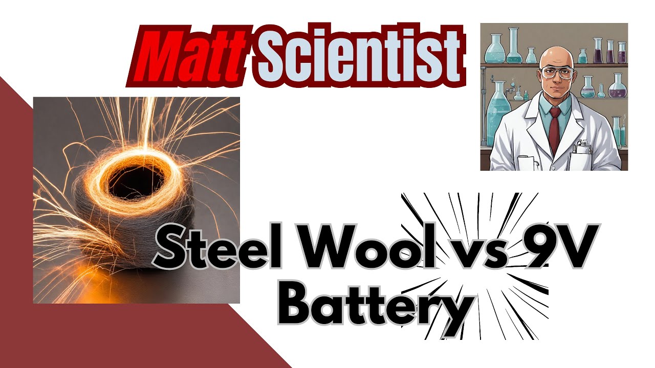 When Steel Wool Met A 9 Volt Battery. What happens? YouTube