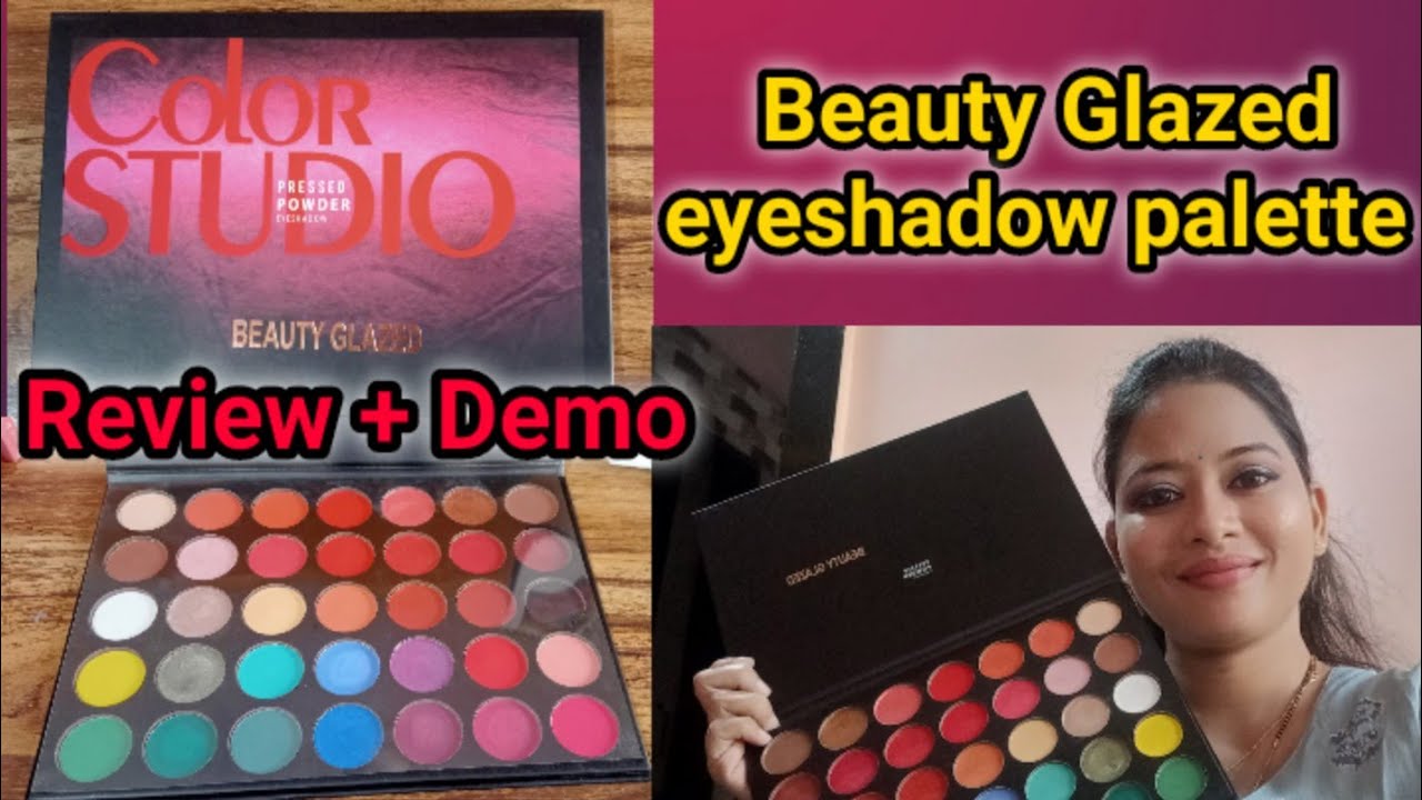 Beauty Glazed Color Studio eyeshadow palette Review in Marathi YouTube