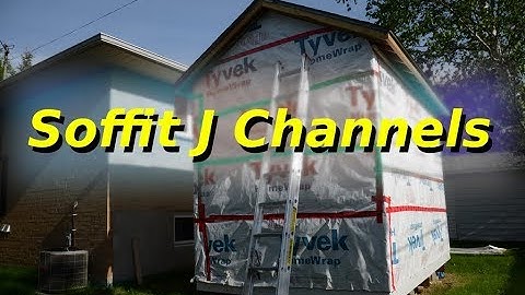 Shed build: Soffit J Channels