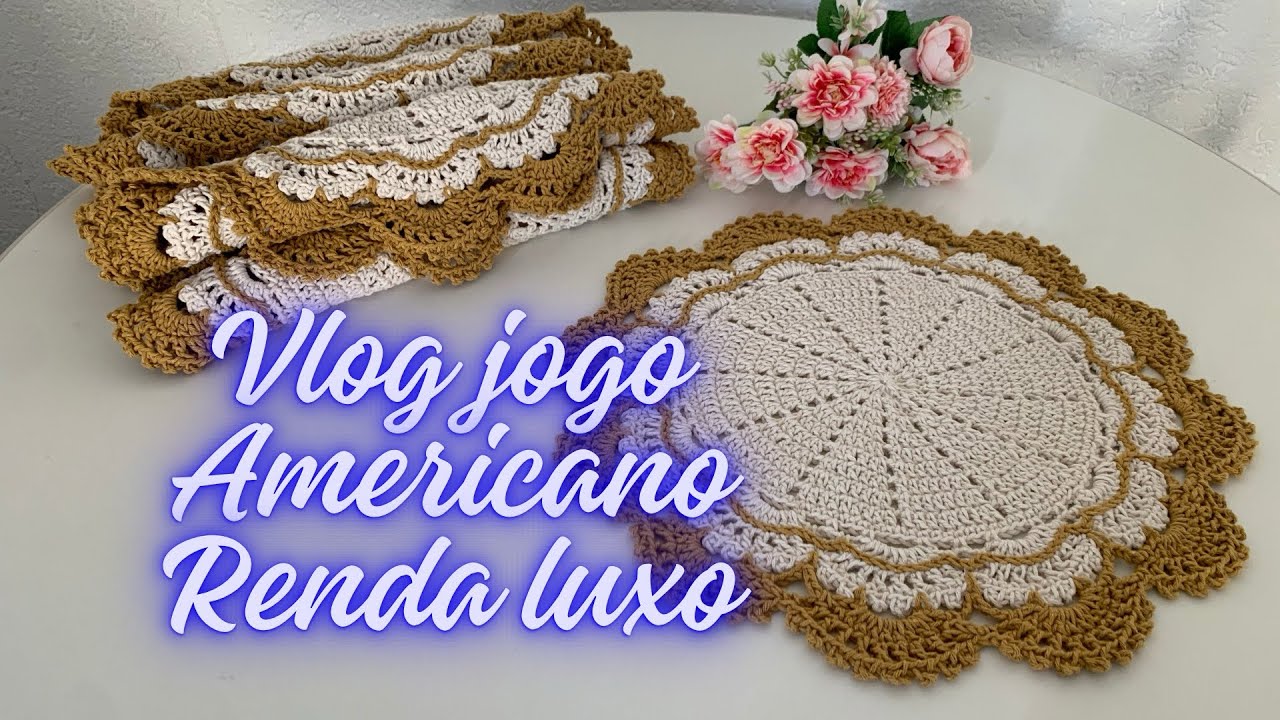 Americano Renda Luxo econômico #jogoamericanodecroche #souplastdecroche #crocheeconomico
