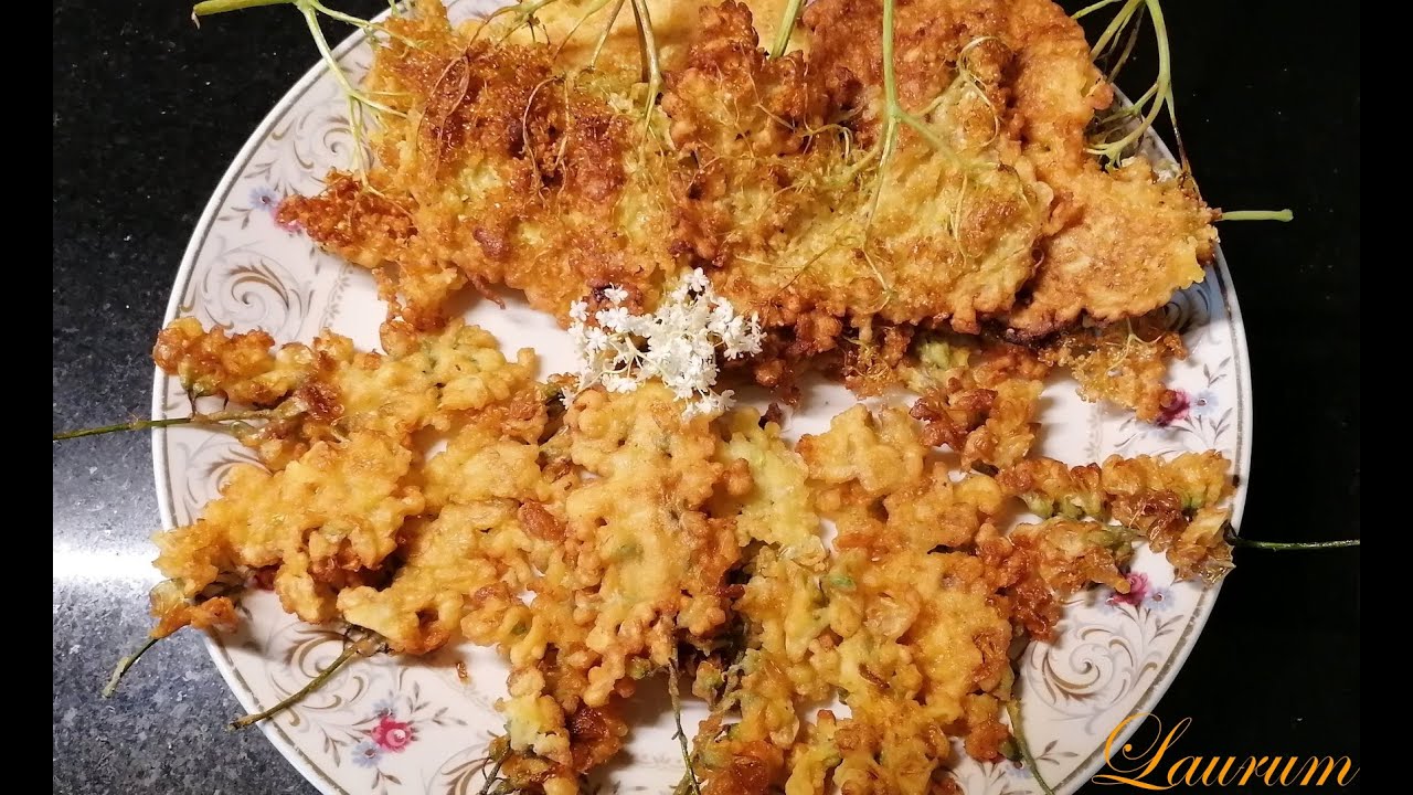 Pohani cvetovi akacije in bezga * Acacia e sambuco in pastella * Fried elderflower & acacia flowers