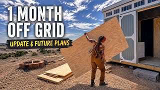 I've Been Living Off Grid On Raw Land For 1 Month | My Progress