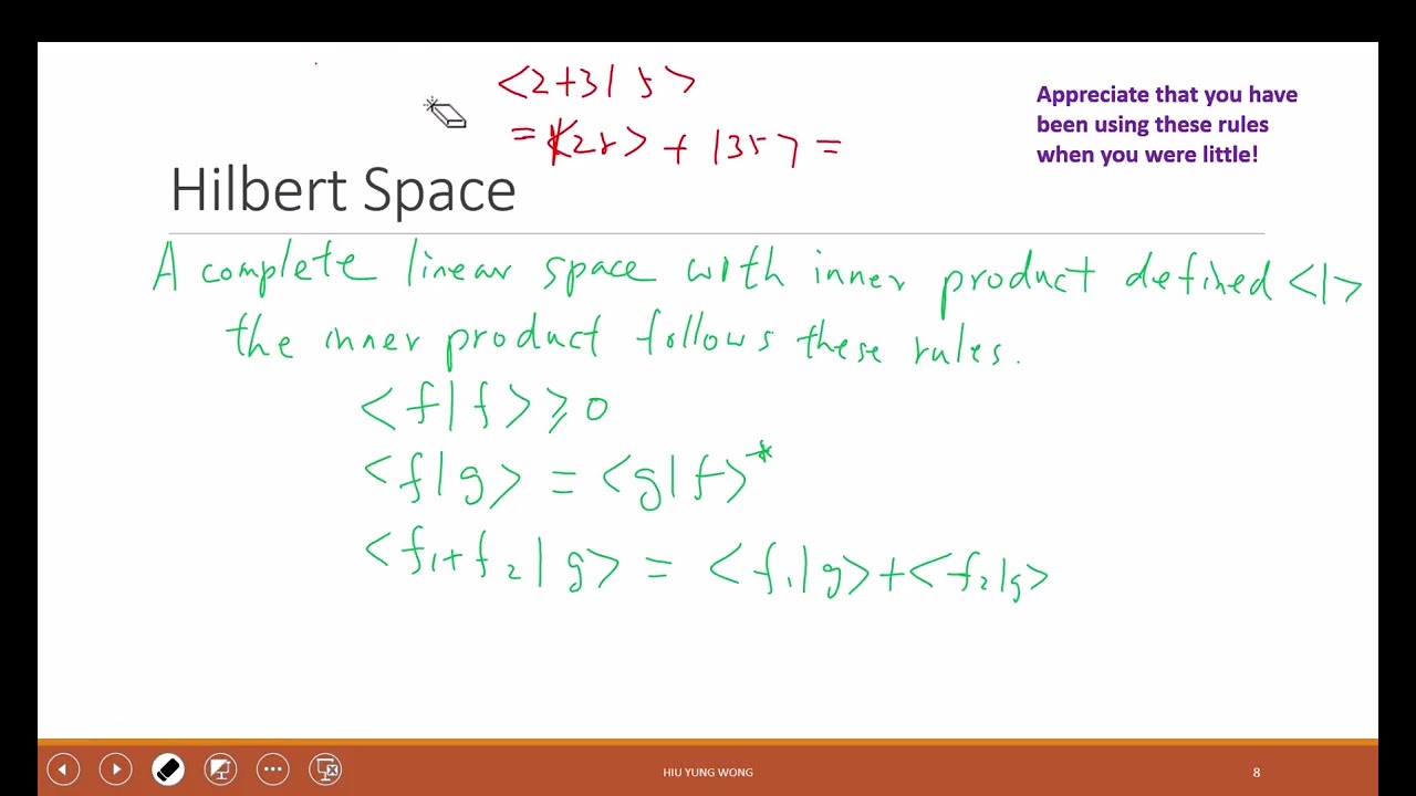 L9B - Hilbert Space and Tensor Products