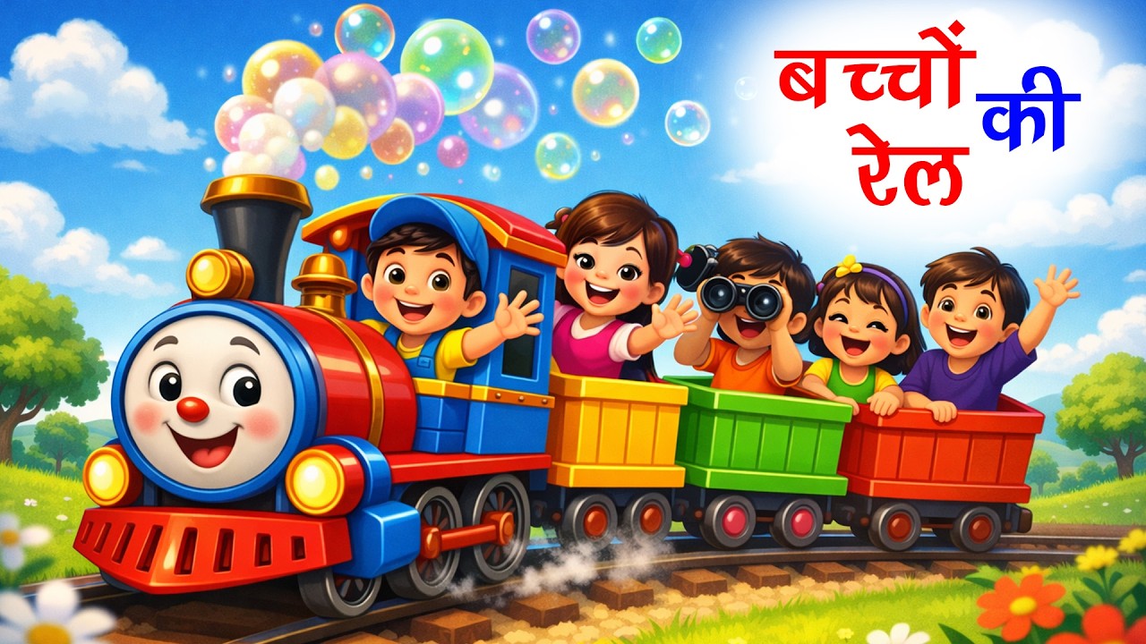 Baccho Ki Ye Rail Hai | बच्चों की ये रेल है + Many More Popular Rhymes For Kids | Hindi Rhymes