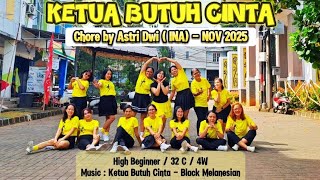 Ketua Butuh Cinta  Line Dance  Demo By Astri U0026 Friends