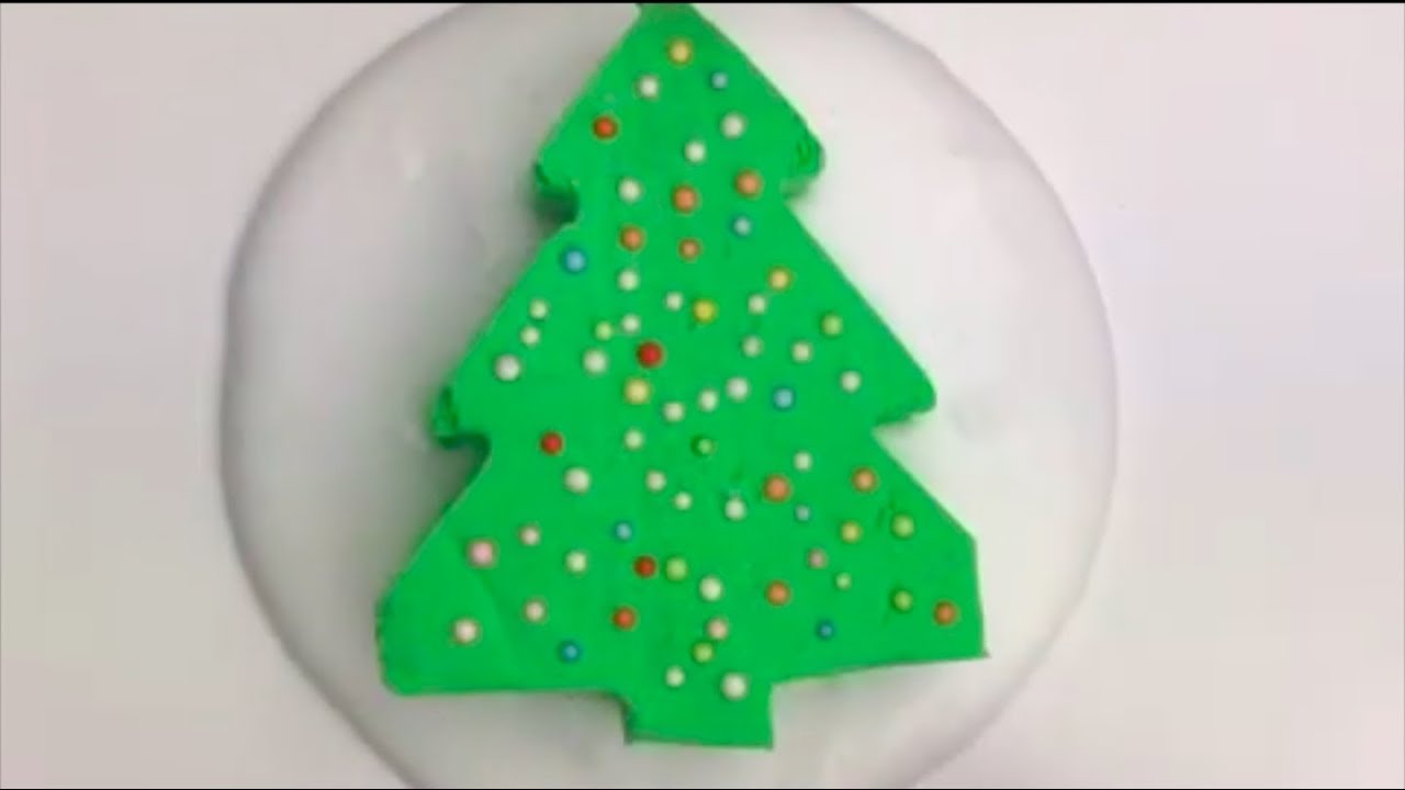 Christmas Tree Slime 🎄 - YouTube