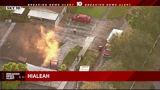 Fire breaks out at Hialeah efficiency