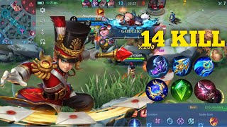 14 KILL❗️THE MAGICIAN OF MOBILE LEGENDS BANG BANG❗️HARLEY BEST BUILD 2023