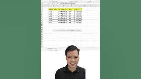 Cách làm file báo giá tự động cập nhật trong excel