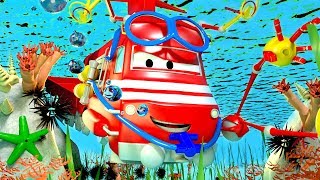 Поезд Трой - Подводный поезд - Автомобильный Город 🚄 детский мультфильм