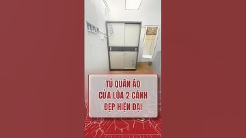 Tủ Quần Áo Cửa Lùa 2 Cánh Đẹp Hiện Đại | Nội Thất Viva