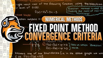 Fixed Point Iteration Method Convergence | Numerical Methods