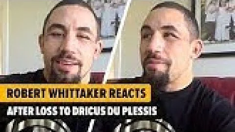 Robert Whittaker speaks after loss to Dricus Du Plessis. #mma #reaction #robertwhittaker #respect