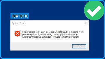How To Fix MSVCR100.dll is Missing from computer Error in windows 11/10/8/7 (2025)