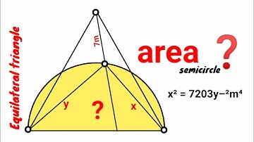 Can you find area of the semicircle? | (Fun Geometry Problem) | #math #maths | #geometry
