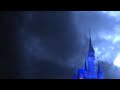 Live thunder storm in disney world magic kingdom