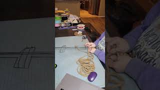 Cross Rope, DIY, Dollar Tree Cross, Cross Wreath, Facebook Live
