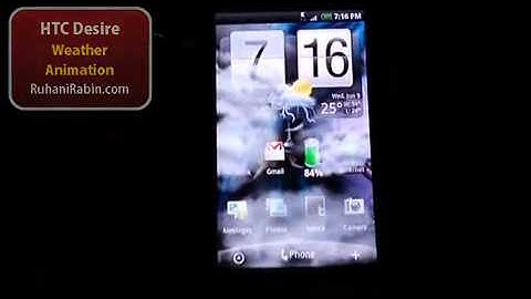 weather animation htc sense
