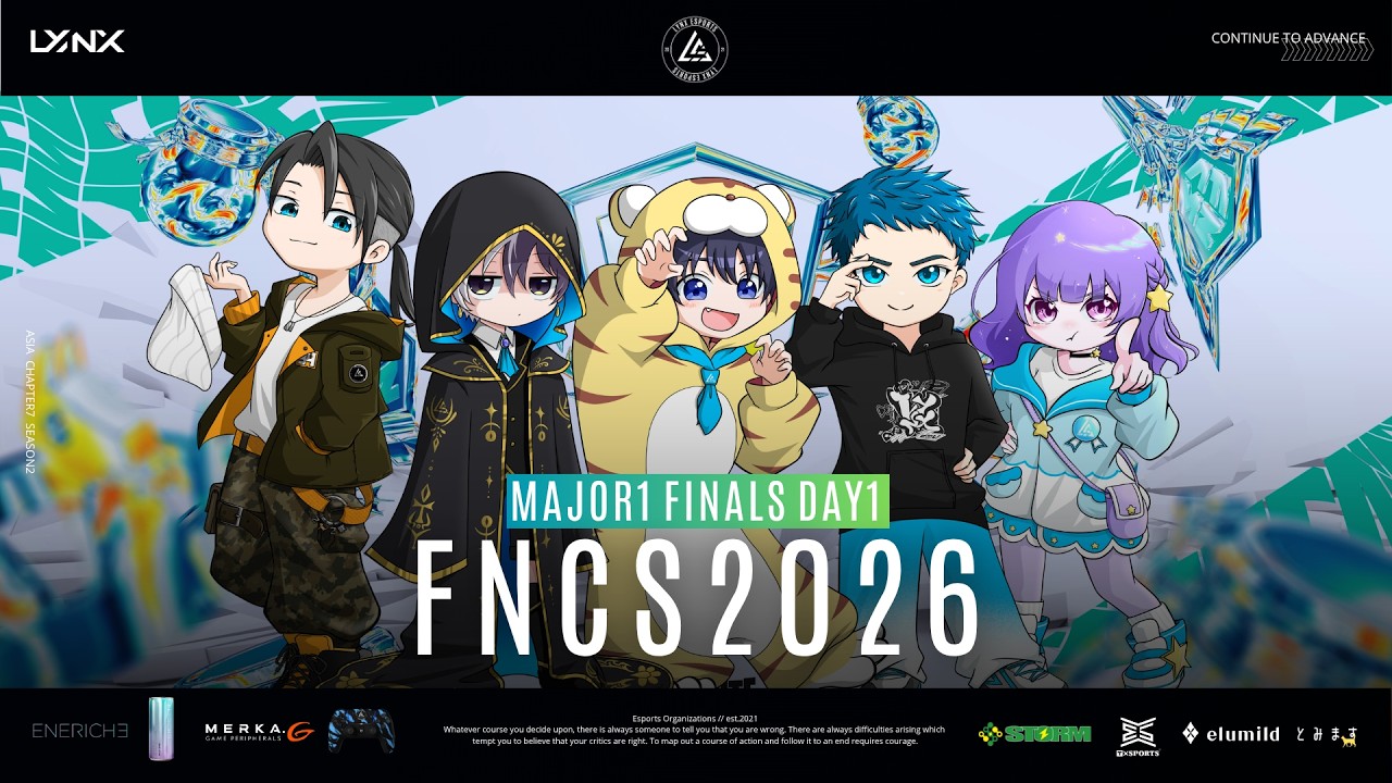 FNCS2026 MAJOR1 FINALS DAY1 LYNX応援配信【フォートナイト】 - YouTube