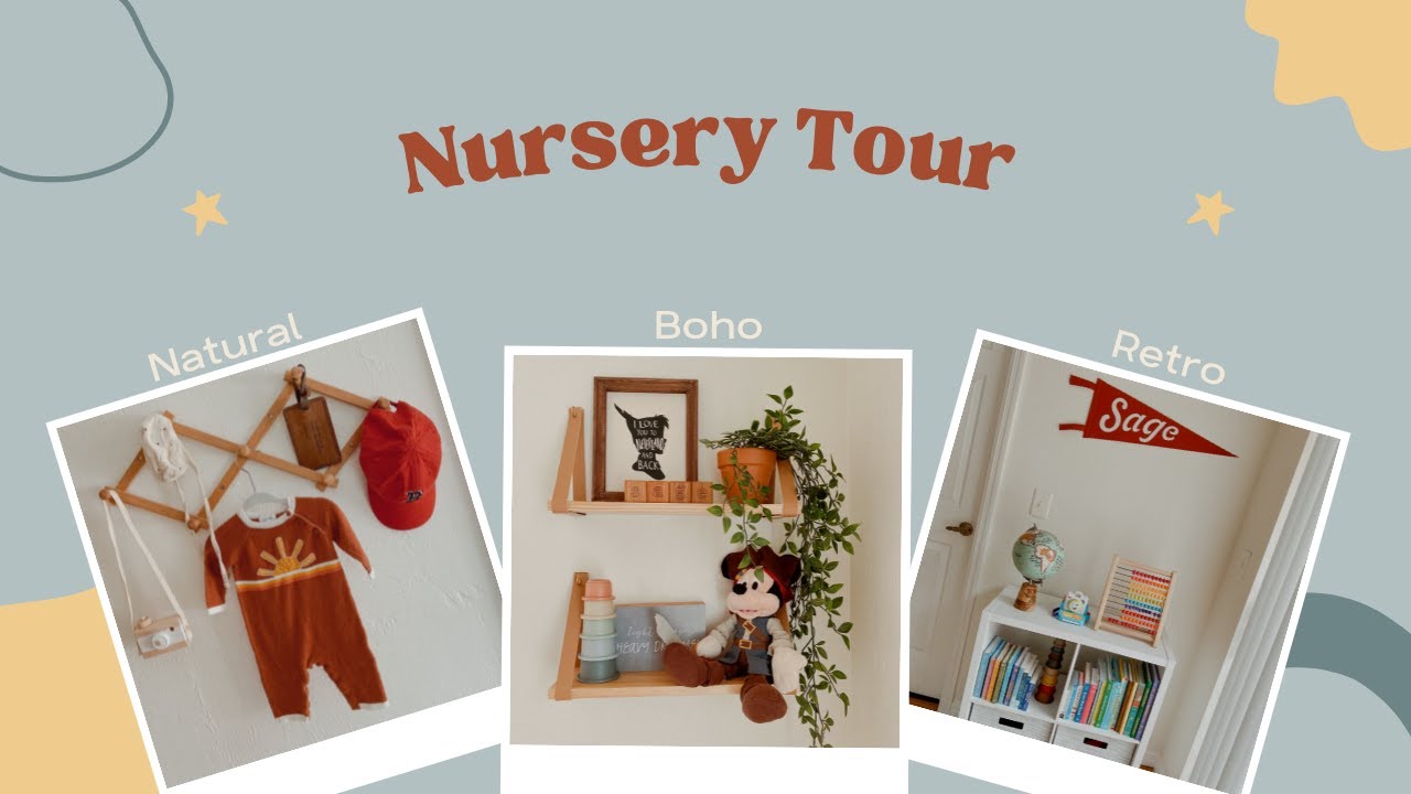 Baby Boy Natural/Boho/Retro Nursery Tour ♡