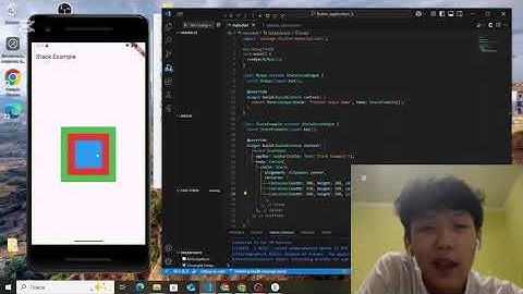 Flutter tutorial (Learning about Flutter Stack & Positioned - Overlapping Widget)