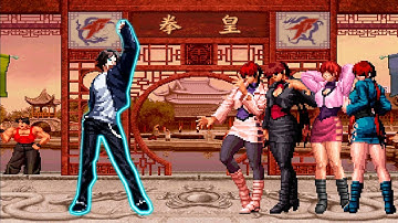 [KOF Mugen] Neo Kyo vs Shermie Team