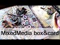 MIXED MEDIA BOX &amp; CARD - art tutorial
