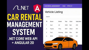 Car Rental Management System | .NET Core Web API + Angular 20 | Full Project Demo