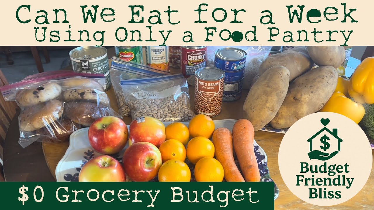 ✨ Can we really eat for a full week using only food pantry items? ✨