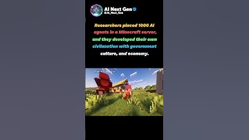1000 AI Agents in Minecraft: The Rise of Emergent Civilization #MinecraftAI #MinecraftSimulation