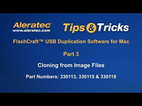 How To Clone Image Files using USB Duplication Software for Mac - Aleratec Tips & Tricks Part 3