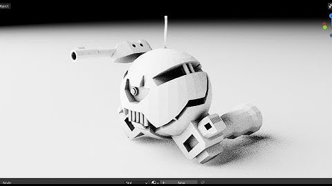 Speed modeling robot using Blender + Grid Modeler addon