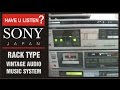 Sony japan rack type vintage music system