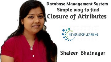 Closure of an Attribute Set / Attribute Closure