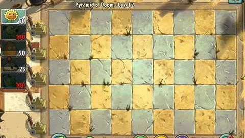 Plants vs. Zombies 2 Pyramid of Doom #1 ios iphone gameplay