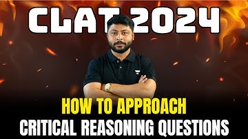 CLAT 2024: How to approach CRITICAL REASONING Section | CLAT 2024 | Unacademy CLAT #clat #clat2024