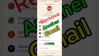 Remove another google account from your google account #shortsfeed #short #removegoogleaccount