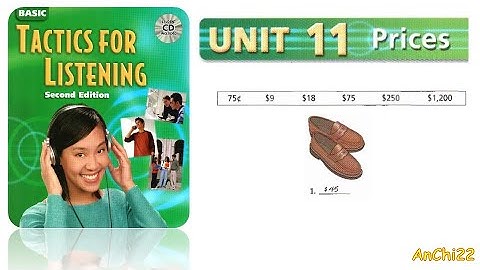 Unit 11 Prices - Tactics for Listening Basic