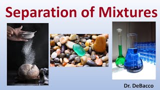 Separation of Mixtures @DeBaccoUniversity