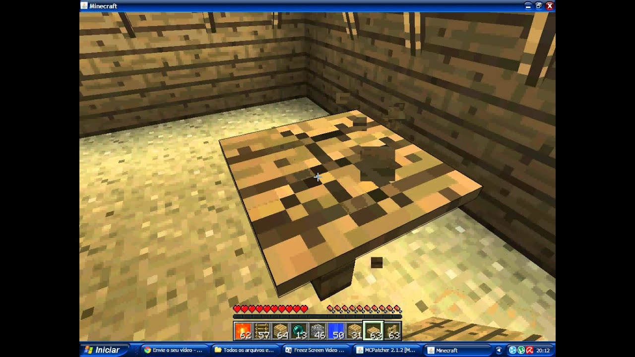 Como fazer uma mesa no minecraft - YouTube