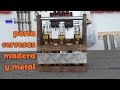 Cómo hacer un PORTA CERVEZAS de madera y metal