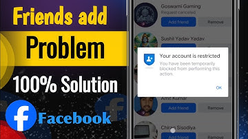 You have Temporarily blocked from performing this action Your Account is restricted facebook problem
