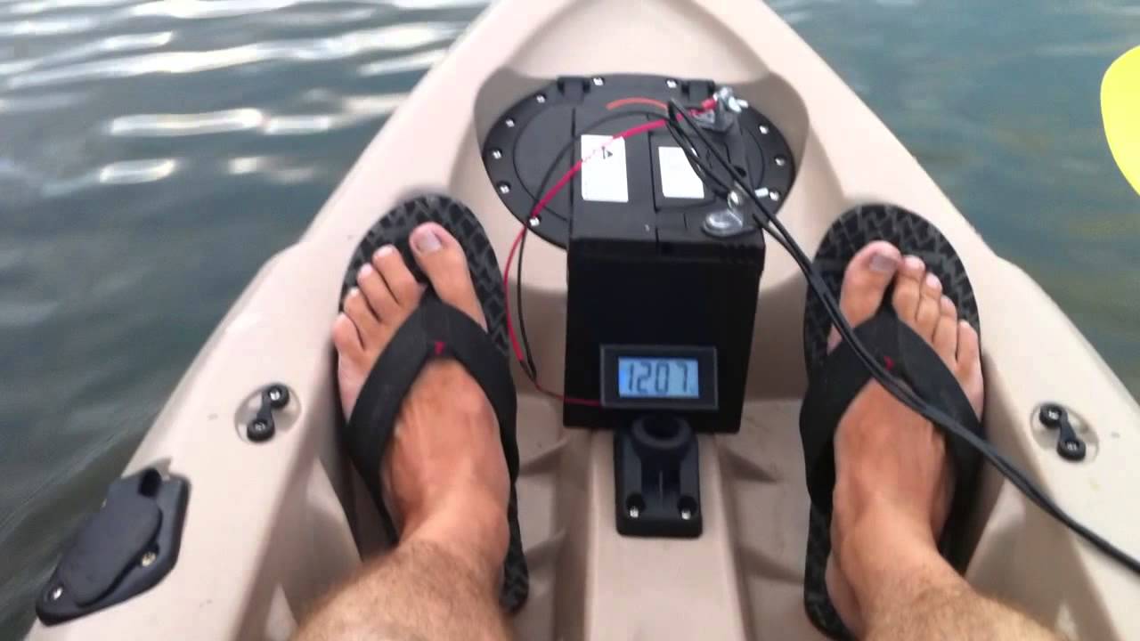 Electric Kayak Powered by a modified 44Ib Slither Water Snake bow motor