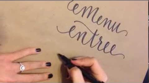 How to create Faux Calligraphy