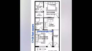 ## ||17×30 and 40×40 feet square|| building plan  ||##