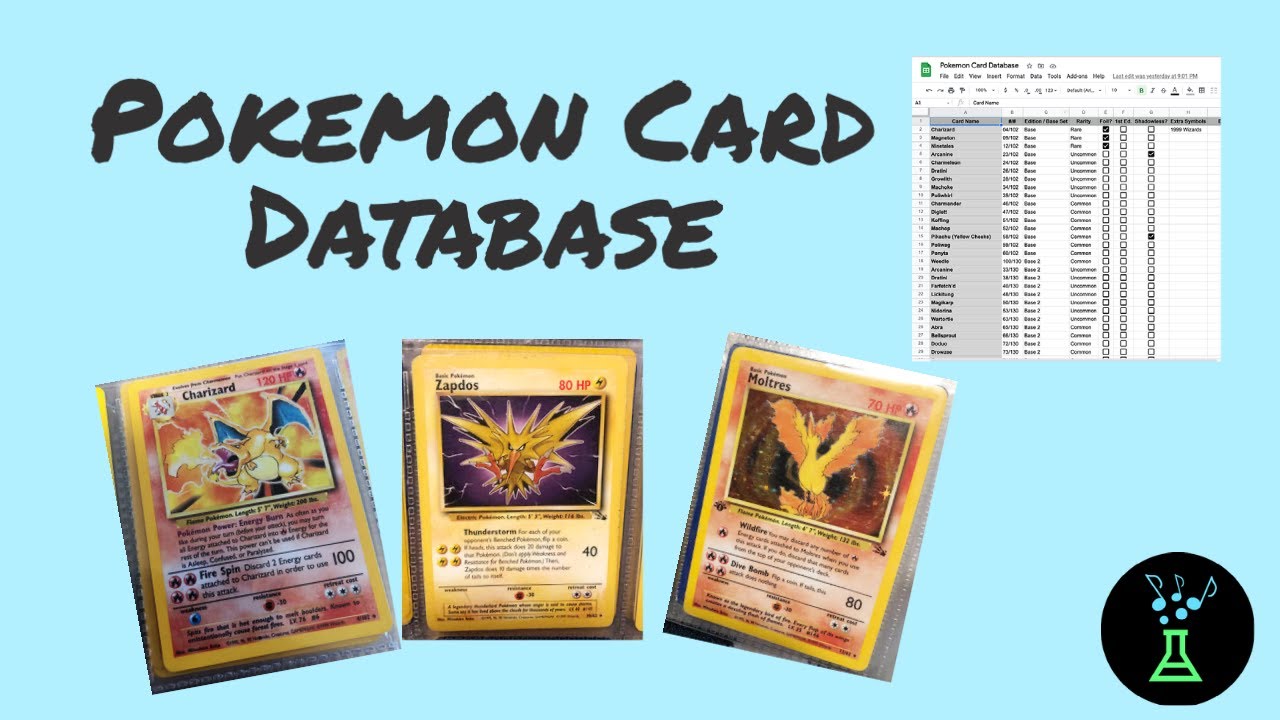 Pokemon Card Database! All of my Cards in One Place - YouTube
