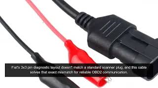 16-Pin OBDII Diagnostic Cable for Fiat: 3×3 Pin Connector for Obd2 Diagnostics | Obd2Technology